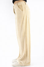 Effortless velvet wide leg