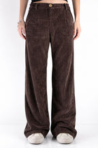 Effortless velvet wide leg