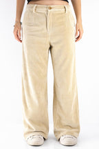 Effortless velvet wide leg